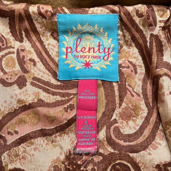 Anthropologie Plenty By Tracy Reese Embroidered Wool With Faux Fur S - Picture 11 of 11